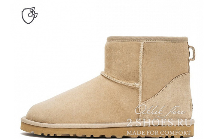 Ugg Australia Classic Mini II Sand бежевые Ugg Australia Classic Mini II Sand бежевые