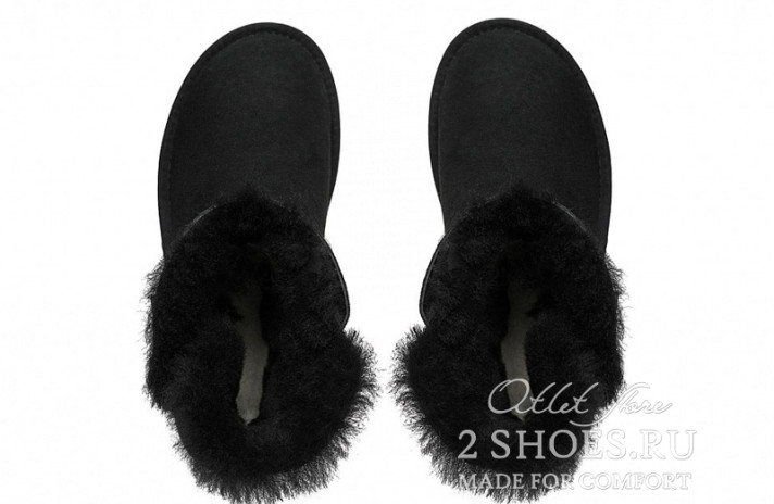 Ugg Australia Mini Bailey Button Black черные, фото 3 Ugg Australia Mini Bailey Button Black черные, фото 3