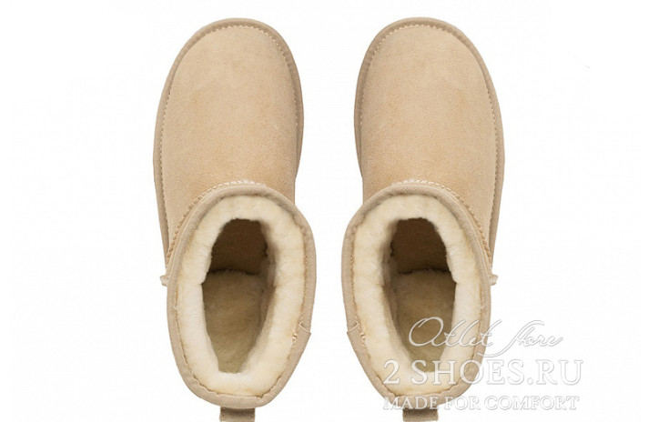 Ugg Australia Classic Mini II Sand бежевые, фото 3 Ugg Australia Classic Mini II Sand бежевые, фото 3