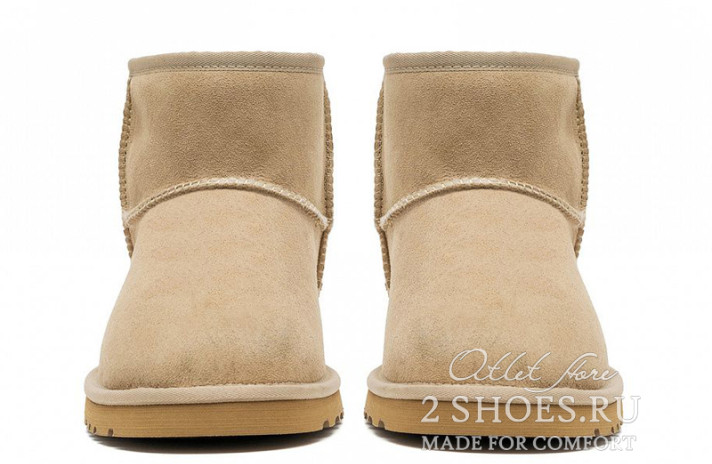 Ugg Australia Classic Mini II Sand бежевые, фото 2 Ugg Australia Classic Mini II Sand бежевые, фото 2