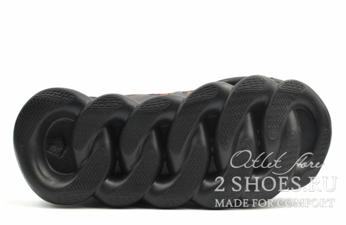 Кроссовки Versace Chain Reaction 2 Black Multicolored  черные, разноцветные, фото 3